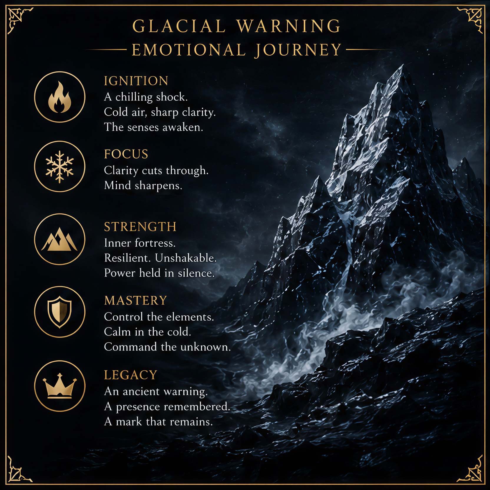 organic cologne Zayah - Glacial warning - journey organic cologne Zayah - Glacial warning - journey