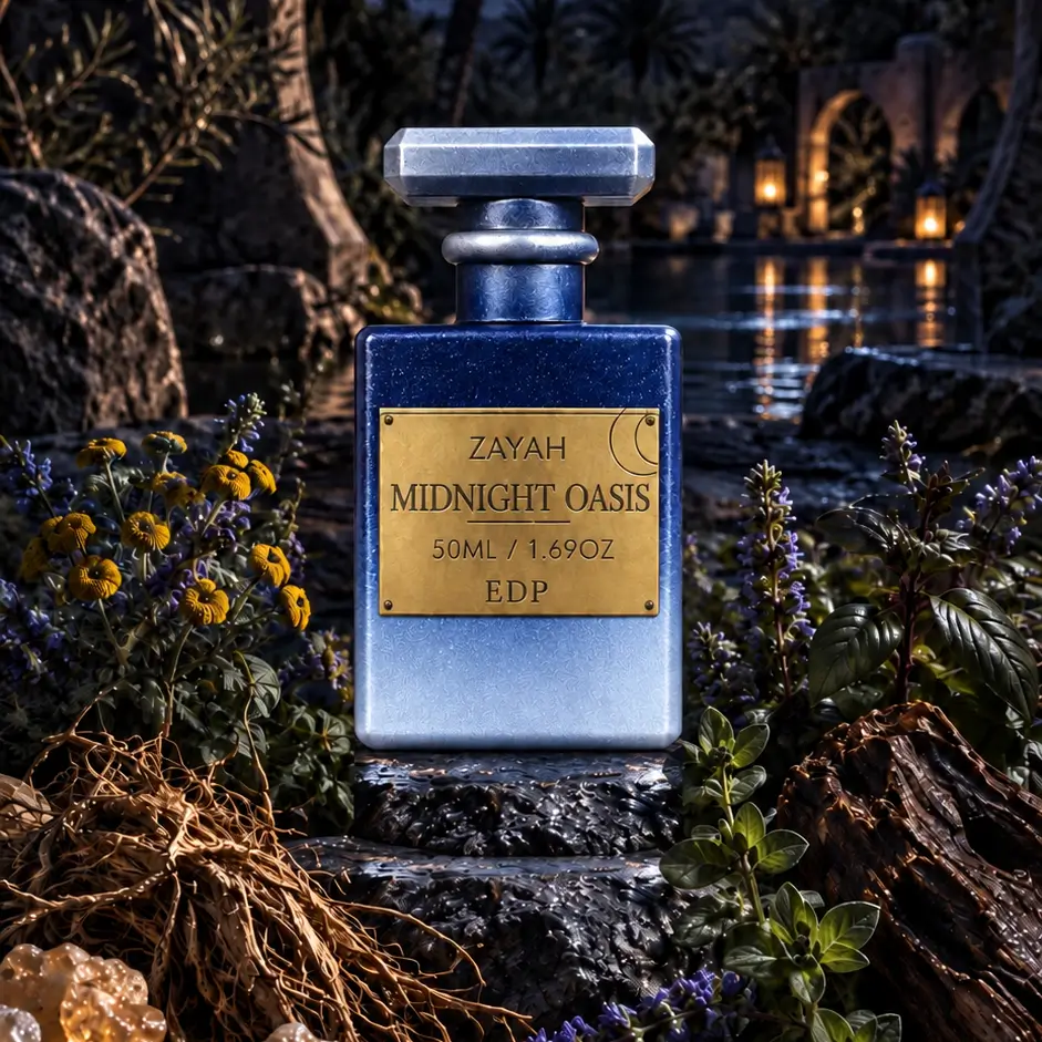 Luxury perfume, cologne midnight oasis